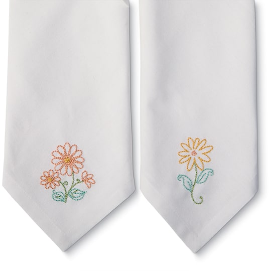 Floral Iron-On Embroidery Transfer Set by Loops & Threads®